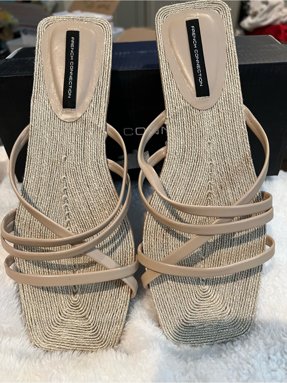 French Connection Women’s Northwest Sandals. NEW in box. Size: 10. Asking: $46.